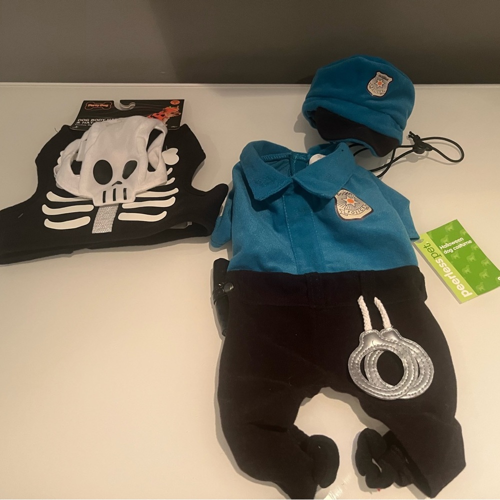 Police Officer Kids Costume - Blue and Black